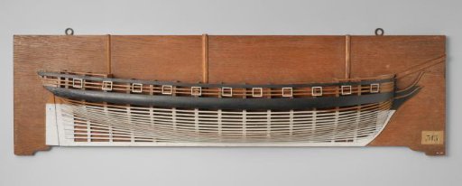 Half Model of a 32-Gun Frigate