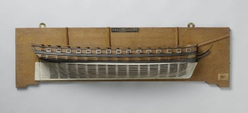 Half Model of a 50-Gun Frigate