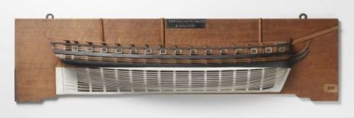 Half Model of a 50-Gun Frigate