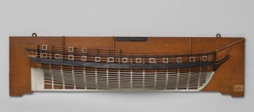 Half Model of a 32-Gun Frigate