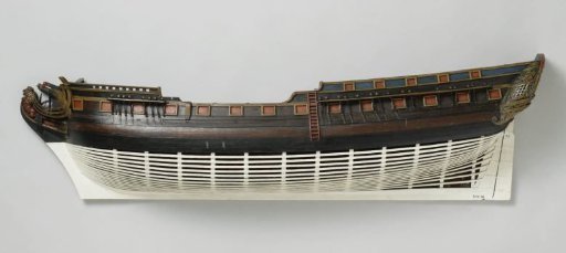 Half Model of a 36-Gun Frigate