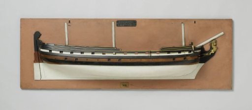Half Model of a 40-Gun Hooker Frigate