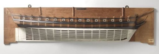 Half Model of a 44-Gun Frigate