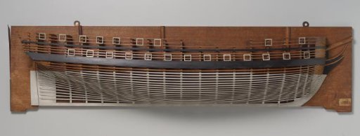 Half Model of a 44-Gun Frigate