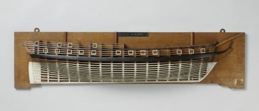 Half Model of a 50-Gun Frigate