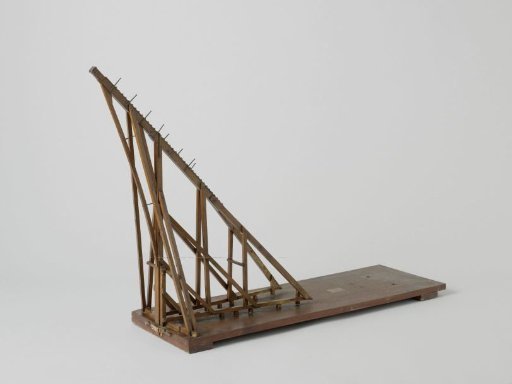 Model of a Crane for Stepping Masts