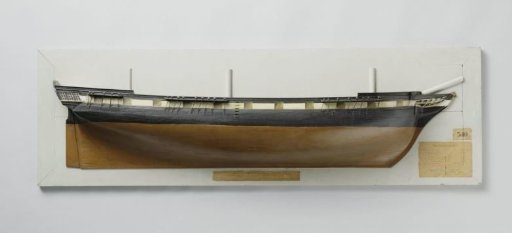 Half Model of a 24-Gun Bomb Sloop of War