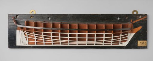 Half Model of a 6-Gun Brig