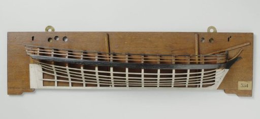 Half Model of an 8-Gun Brig