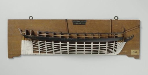 Half Model of a 16-Gun Brig