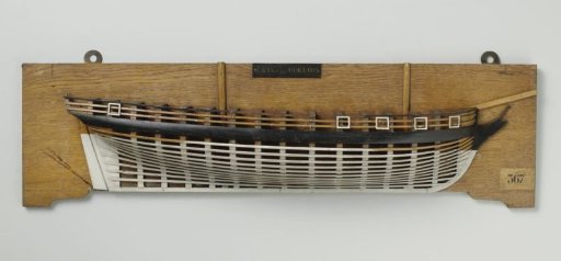 Half Model of an 18-Gun Brig