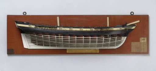 Half Model of an 18-Gun Brig