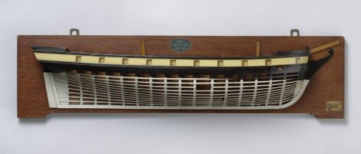 Half Model of an 18-Gun Brig
