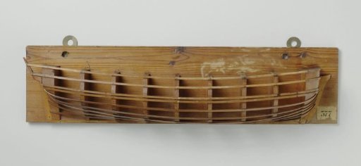 Half Model of a 6-Gun Brig