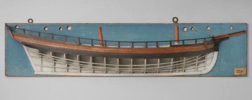 Half Model of an 8-Gun Brig