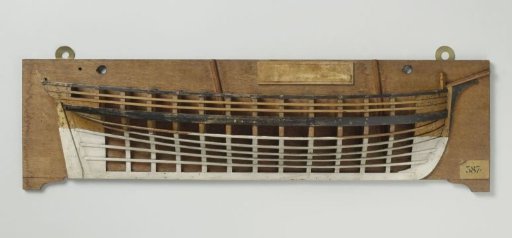 Half Model of a 4-Gun Schooner