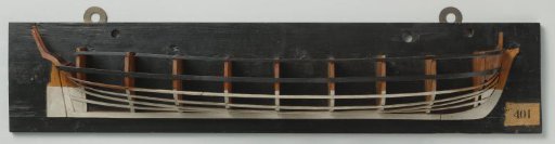 Half Model of a Schooner Gunboat