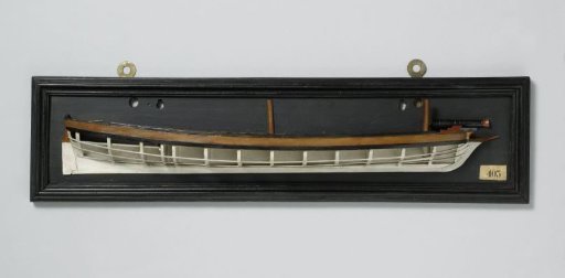 Half Model of a 1-Gun Schooner Gunboat