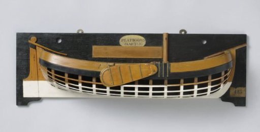 Half Model of a Gaff-Rigged Gunboat