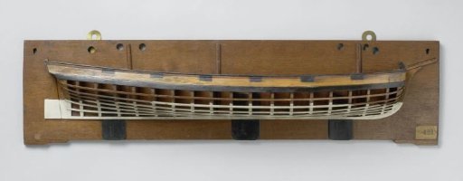 Half model of a 15-gun gunboat