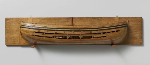Half model of a fireship