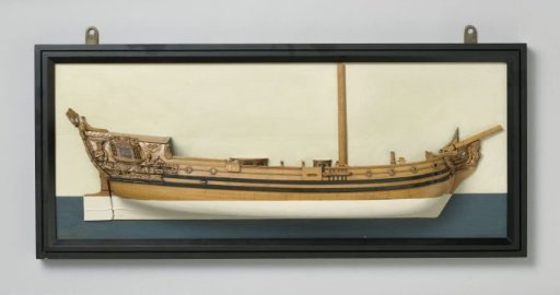 Half model of an admiralty yacht