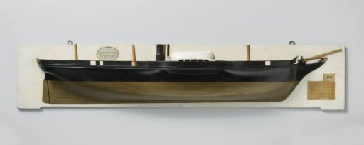 Half Model of a Paddle Steamer