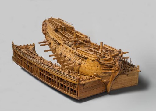 Model of an East Indiaman in Camels
