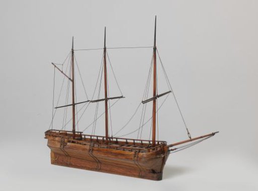 Model of a Three-Masted Ship
