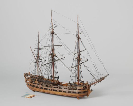 Model of a Three-Masted Ship