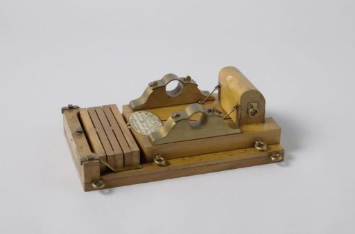 Model of the Bed of a 20-cm Sea Service Mortar on a Pivoting Undercarriage
