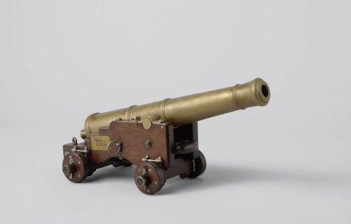 Model of an 18-Pounder Cannon on a Gun Carriage
