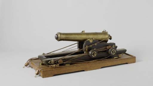Model of a 20-cm Shell Gun on Slide and Pivot
