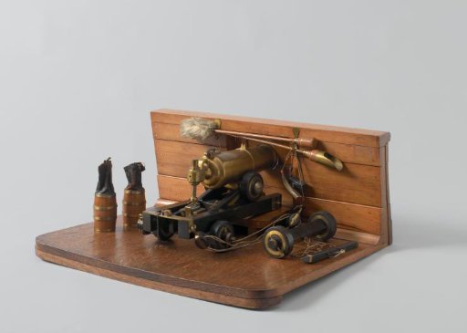 Model of a 30-Pounder Carronade on a Carriage and Slide