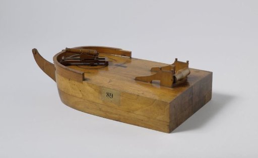 Model of Two Different Designs for the Gun Position on the Bow
