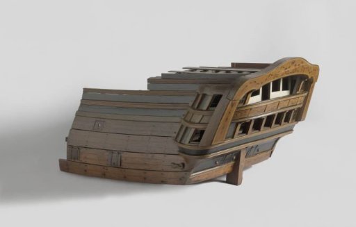 Model of Part of the Stern of a Ship of the Line