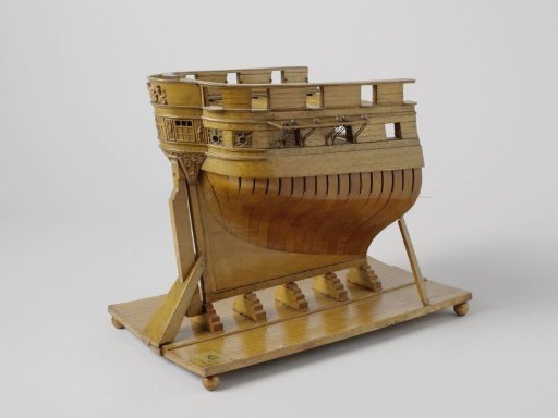 Model of the stern of a 44-gun frigate