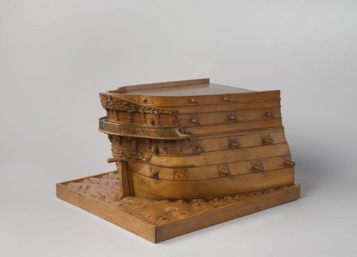 Model of the Stern of an 84-Gun Ship of the Line