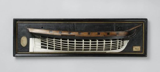 Half Model of a 16-Gun Brig