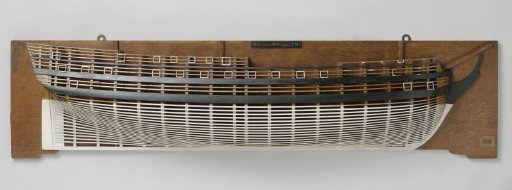 Half Model of an 80-Gun Ship of the Line