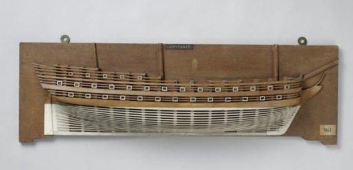 Half Model of a 68-Gun Ship of the Line