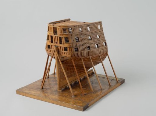 Model of the Stern of an 84-Gun Ship of the Line