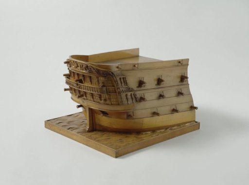 Model of the Stern of an 84-Gun Ship of the Line