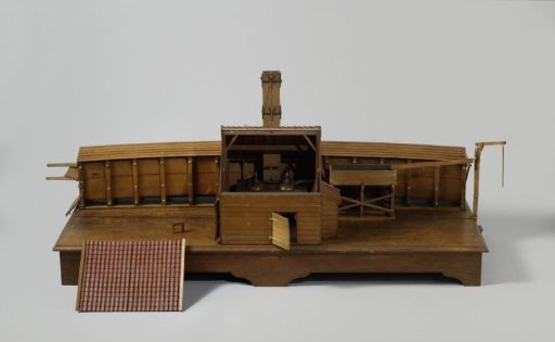 Model of a kiln with a boiler house