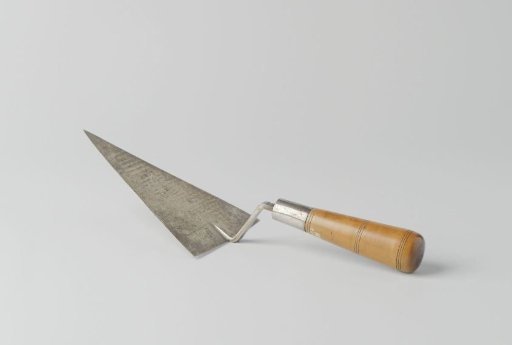 Trowel used in laying the first stones of the dry dock, the lock and sea lock at Willemsoord and the Merchant's Lock at Nieuwendiep
