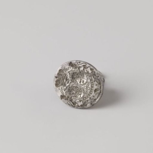 Seal stamp of Prince William IV of Orange and Princess Anna of England