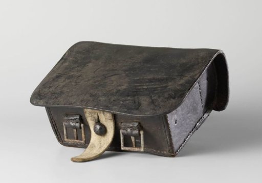 Cartridge Pouch on a Shoulder Strap Belonging to J.A. Maks, Corporal in the 1st Battalion, North Holland Militia, 1830–32