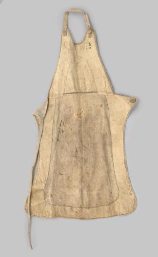 Leather breastplate belonging to the equipment of a sapper of the 1st Division of the North Holland Civic Guard