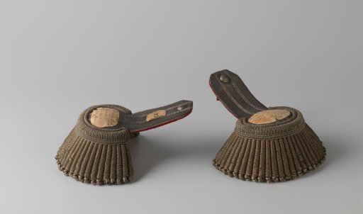 Epaulette of Otto Willem Falck, in 1830/32 Maj. Commander Mobile Battalion Amsterdam Civic Guard, marched out 29 October 1830.