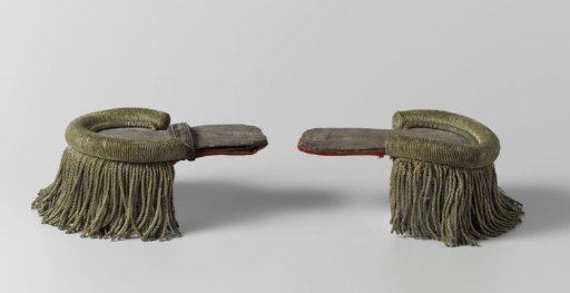 Epaulettes of Jhr. Hoeufft, captain in the Schutterij department in 1830/32